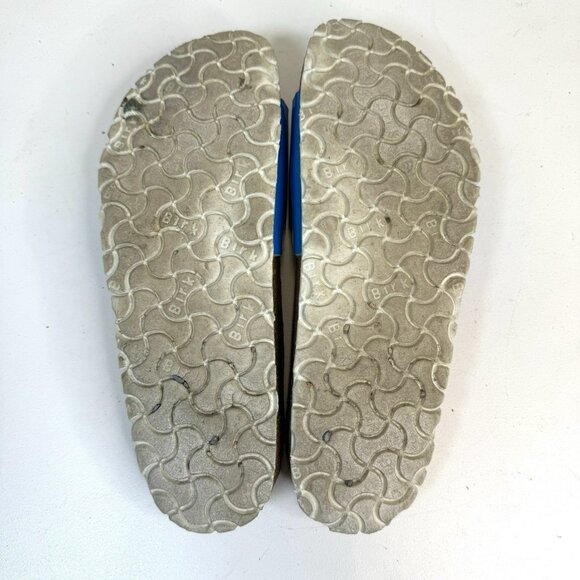Birkenstock Madrid Sandals Womens Size 42 US 11 Blue Patent Slip On Comfort Shoe - Picture 11 of 11